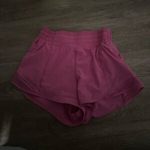 Lululemon Sonic pink hotty hot high rise 2.5 inch